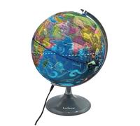 LEXIBOOK - Globo luminoso giorno e notte - Globo terrestre durante il giorno e si illumina con la mappa delle costellazioni (inglese)