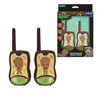 Lexibook, Guardiani della Galassia, Groot, Walkie-Talkie 200m, Gioco di Comunicazione per Bambini, Clip da Cintura per Il Trasporto, Funzionamento a Batteria, Marrone, TW12GGLXB