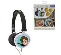 Lexibook Harry Potter Cuffie Stereo, Alimentazione a Misura di Bambino, Pieghevole e Regolabile, Bianco/Oro, HP015HPLXB