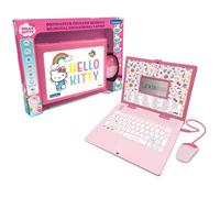 Lexibook, Laptop educativo Hello Kitty, 124 attività bilingue francese-inglese, grande schermo, tastiera e mouse realistici, design sottile ed elegante, JC598HKi1