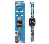 Lexibook, Hot Wheels, Orologio con Display Digitale, Display a 12 o 24 Ore, Blu, DMW060HWLXB