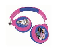Lexibook, Barbie, Cuffie Bluetooth e cablate 2 in 1 con microfono e pulsante di controllo, batteria ricaricabile a lunga durata, rosa, HPBT010BB