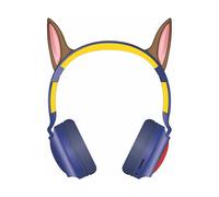 Lexibook, Paw Patrol, Cuffie 2-in-1 wireless e cablate con orecchie di Chase, suono di alta qualità limitato a 85 dB, effetti luminosi, pieghevoli, regolabili, ricaricabili, HPBT015PA