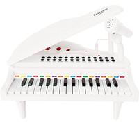 Lexibook Primo Piano per Bambini, Tasti di Illuminazione, modalità di apprendimento, 29 x 31 cm, Regolazione del Tempo e del Volume, 3+, Bianco, Colore