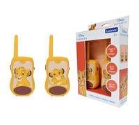 Lexibook, Il Re Leone, Talkie-Walkies 200m, Gioco di comunicazione per bambini, 2 canali di comunicazione, Clip cintura, a pile, Giallo, TW12AN