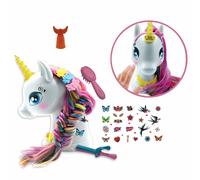 LEXiBOOK - Interactive Style Head Unicorn to Sublimate, Long and Silky Hair, Int
