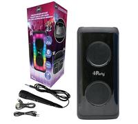 Lexibook iParty®, Altoparlante Bluetooth® Portatile con Microfono, Volume sonoro Potente, Effetti Luminosi Multicolori, Batteria Ricaricabile, K8330LXB
