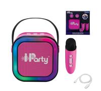 Lexibook, IParty, Altoparlante Karaoke, 2 microfoni, Rosa, BTC020PKZ