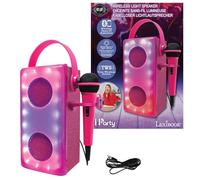 Lexibook, iParty, Altoparlante Bluetooth® senza fili con microfono, Effetti luminosi multicolori, Porta per scheda SD/TF, Batteria ricaricabile, BTP185PKZ