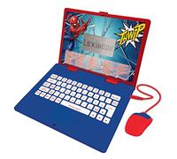 Lexibook JC598SPi2 - Mouse Marvel Spiderman, Giocattolo educativo e bilingue con 124 attività per Imparare, Giocare e Musica, Blu/Rosso