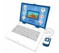 LEXIBOOK - Computer Portatile educativo e bilingue Spagnolo/Inglese - Giocattolo per Bambino Bambino (Ragazzi e Ragazze) 130 attività, impara Giochi e Musica - Blu - JC798i2