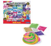 Lexibook, Kit di Diverse Texture Elastici da Modellare, Rosa Verde Giallo Viola Blu Argento Oro, CRMIXD2