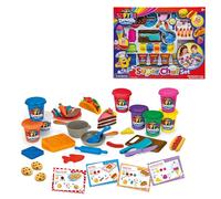 Lexibook, Kit di Pasta Modellabile Morbida e Duttile Super Chef, CRDOUGH16