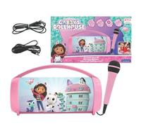 Lexibook, La casa delle Bambole di Gabby, Altoparlante Luminoso Senza Fili con Microfono, Suono Stereo, Funzione Karaoke, Porte USB e per schede SD, Batteria Ricaricabile, BTP585GDHZLXB