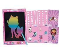 Lexibook, La casa delle bambole di Gabby, Lavagna magica, Gioco d'arte e artigianato per bambine e bambini, Disegni multicolori, Schermo da 28 cm, Include 1 pennino e 6 stencil, Rosa, CRT10GDH