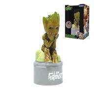Lexibook Lexibook-NS01GG, Marvel Guardiani della Galassia, Groot Nightlight con Altoparlante per la cameretta dei Bambini, Luce soffusa, a Batteria, Colore Grigio/Marrone, Taglia Unica, NS01GG