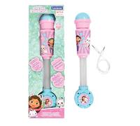 Lexibook Lexibook-MIC90GDH, casa delle Bambole di Gabby, Microfono Bambini, Giocattolo Musicale, Altoparlante Integrato, Effetti Luminosi, Presa Aux-in, Colore Rosa/Blu, Taglia Unica