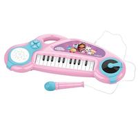 Lexibook, La casa delle Bambole di Gabby, Pianoforte elettronico per Bambini con Effetti Luminosi, Microfono, Batteria, Altoparlante Integrato, Melodie dimostrative, Lettore DJ, Rosa/Blu, K704GDH