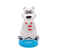 LEXIBOOK LEXIBOOK-STN01ANXES - Orso di Peluche, Luce Notturna, Bambine, 30 storie in Spagnolo, Blu, Bianco, Rosso