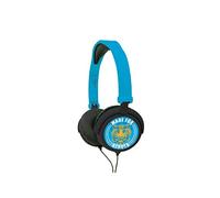Lexibook Made for Heroes Cuffie stereo Football, alimentazione a misura di bambino, pieghevole e regolabile, blu, HP017BLH