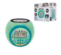Lexibook, Magnifico Orologio Proiettore Star Wars con Luce Notturna Timer, Proiezione Multicolore sul Soffitto, Schermo LCD Retroilluminato, Sveglia Snooze, Funziona a Batterie, Verde, RL977SWLXB