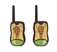 Lexibook, Marvel Guardiani della Galassia, Groot, Walkie-Talkie 200m, Gioco di Comunicazione per Bambini, 2 canali di Comunicazione, Clip da Cintura, a batterie, Marrone, TW12GG