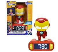 Lexibook, Marvel Iron-Man, Sveglia con Luce da Comodino Iron Man, Suoni e Melodie, Schermo LCD retroilluminato, Luminoso, Funzione Snooze, RL800AV2LXB