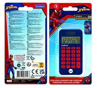 Lexibook - Marvel Spider-Man Calcolatrice Tascabile, funzioni Classiche e avanzate, Copertina Rigida Protettiva, Funzionamento a Batteria, Blu/Rosso, C45SPLXB