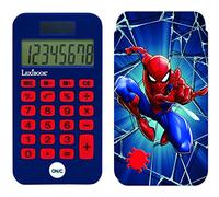 Lexibook - Marvel Spider-Man Calcolatrice tascabile, funzioni classiche e avanzate, copertina rigida protettiva, funzionamento a batteria, blu/rosso, C45SP