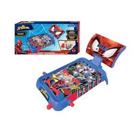 Lexibook - Marvel Spider-Man Flipper elettronico da Tavolo, Gioco d'azione e riflesso per Bambini e Famiglie, Schermo LCD, Effetti di Luce e Suono, Blu/Rosso, JG610SPLXB