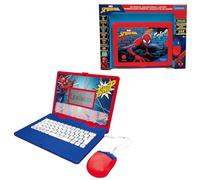 Lexibook, Marvel Spiderman, Laptop Educativo Bilingue Inglese e Spagnolo, 164 Attività, Matematica, Giochi di Logica, Modalità Musicale, Display LCD, Spiderman, Rosso/Blu, JC601SPi2LXB