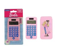 Lexibook, Mattel Barbie, Calcolatrice Tascabile Barbie con Copertura Protettiva, Funzioni Convenzionali e Avanzate, a Batteria e Solare, Rosa