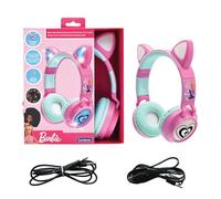 Lexibook - Mattel Barbie - Cuffie Ricaricabili Wireless 2 in 1 con luci, Suono Stereo, Bluetooth e con Cavo, Pieghevoli, Regolabili, luci LED - HPBTKTBBLXB