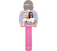 Lexibook Barbie, Microphone Bluetooth® avec fonction Changement de voix, Porte-téléphone inclus, Enceinte intégrée, Rose, MIC240BB