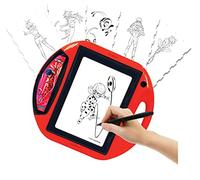 Lexibook, Miraculous Ladybug Cat Noir, Proiettore da Disegno, 4 timbri, 10 Modelli, Schermo Luminoso, 1 Penna Inclusa, Giocattolo Artistico e Creativo per Bambine e Bambini, Rosso/Nero, CR310MI