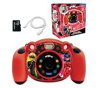 Miraculous Miraculous-DJ080MI Lexibook Ladybug Chat Noir-Fotocamera per Bambini 4 in 1 con funzioni Foto, Video, Audio e Gioco, Scheda SD da 32 GB Inclusa, DJ080MI