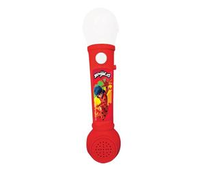 Lexibook, Miraculous Ladybug Chat Noir, Microfono Luminoso per Bambini, Gioco Musicale, Altoparlante Integrato, Effetti Luminosi, Melodie dimostrative Incluse, Rosso, MIC80MI