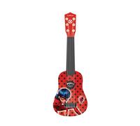 Lexibook Miraculous Ladybug La mia Prima Chitarra, 6 Corde in Nylon per i Bambini, 53 cm, guía incluida, Rosso/Nero, K200MILXB