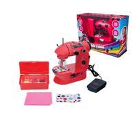 Lexibook Miraculous, Macchina da Cucire con Accessori, Luce e Pedale, Gioco d'imitazione per Ragazze, Gioco di Moda Fashion Design, SW100MILXB