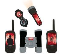 Lexibook Missione Spia Set avventuriero per Bambini Walkie Talkie 120m Binocolo