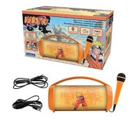 Lexibook, Naruto, Altoparlante wireless illuminato con microfono, Suono stereo, Funzione karaoke, Porte USB e per schede SD, Batteria ricaricabile, Maniglia per il trasporto,BTP585NAZ