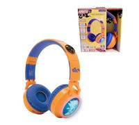 Lexibook, Naruto, Casco Luminoso Pieghevole Bluetooth® e cablato con Design 3D dell’Universo di Naruto con limitazione del Volume, Blu Arancione, HPBT015NALXB