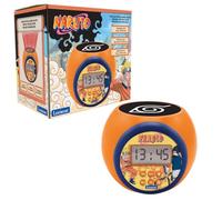 Lexibook, Naruto, Sveglia Proiettore con Funzione Allarme e Ripetizione Snooze, Luce Notturna con Timer, Schermo LCD, a Batterie, Arancione, RL977NALXB