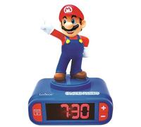 Lexibook - Nintendo Super Mario Sveglia Digitale con Snooze e Suoni, Orologio, Colore Blu/Rosso - RL800NILXB
