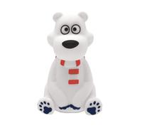 Lexibook, Orso polare, Luce notturna a colori per la stanza dei bambini, cambio di colore, luce uniforme, batteria inclusa, NLJ01PB