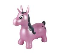 Lexibook, Unicorno Gonfiabile, per Uso Interno ed Esterno, per Lo Sviluppo dell'equilibrio e delle capacità motorie, Pompa Manuale Inclusa, plastica sicura e Resistente, Rosa, BG050UNI