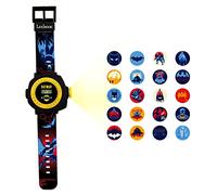 Lexibook - Orologio Proiezione Regolabile Schermo Digitale Batman - 20 Immagini di Batman - per Bambini - Nero/Giallo - DMW050BAT