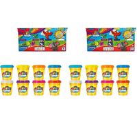 Lexibook, Pasta modellabile Morbida e malleabile - 8 Pezzi, CRDOUGH1 (Confezione da 2)