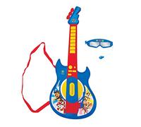 Lexibook, Paw Patrol, Chitarra elettrica con microfono, Occhiali con microfono, Canzoni demo, 2 modalità di gioco, Plug per MP3, blu/rosso/giallo, K260PA