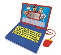 Lexibook Paw Patrol-Computer Portatile educativo e bilingue Tedesco/Inglese-Giocattolo per Bambini Ragazze 124 attività, impara Giochi e Musica con Chase Marshall-Rosso/Blu, Colore, JC598PAZi3